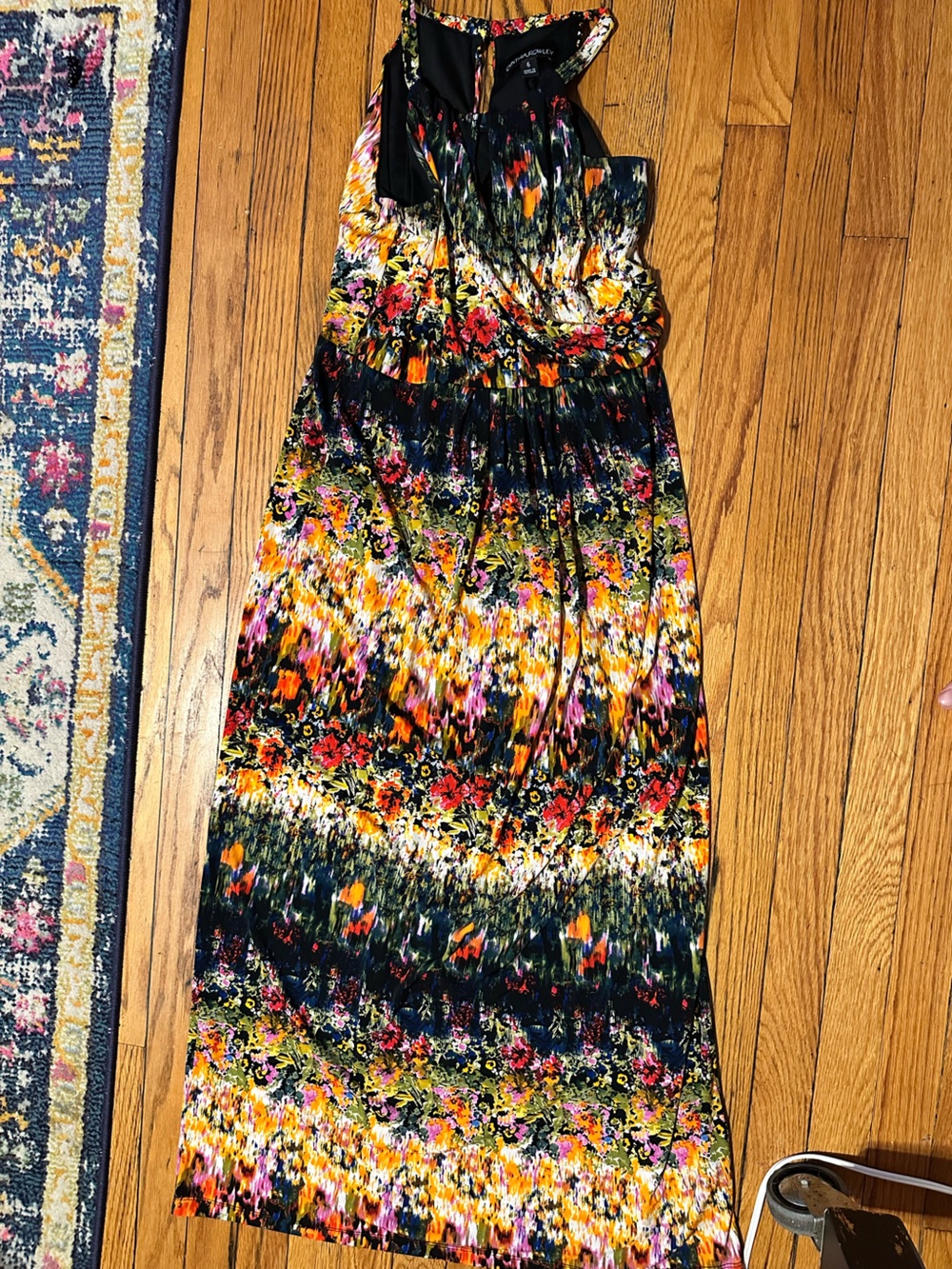 Cynthia Rowley Black Multicolor Abstract Print Dress - Picture 1 of 4